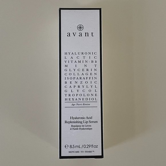 Avant Age Nutri-Revive Hyaluronic Acid Replenishing Lip Serum 8.5ml New - Picture 5 of 5